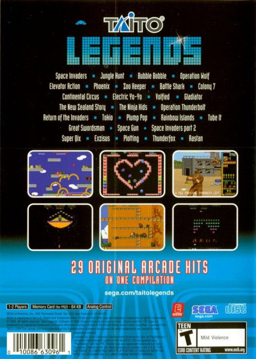Taito Legends – PlayStation 2 (PS2) - for just $9.99! 