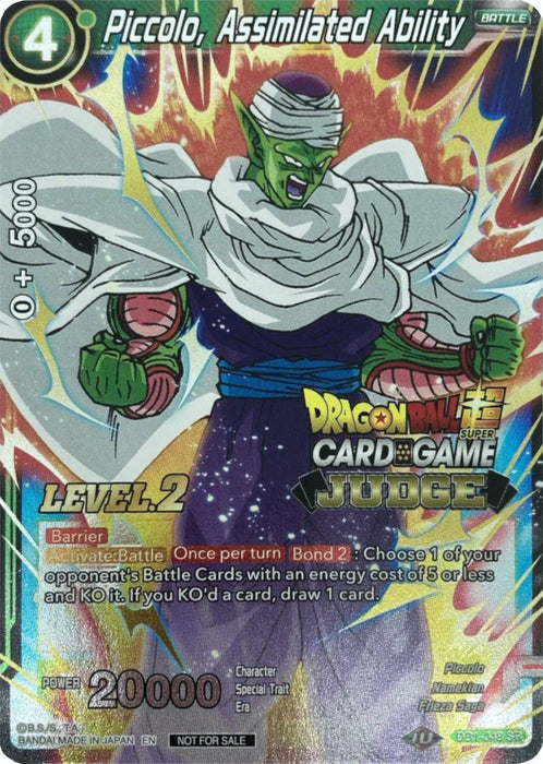 Piccolo, Assimilated Ability (Level 2) (DB1-048) [Judge Promotion Cards] - for just $20! 