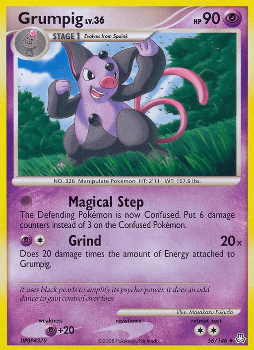 Grumpig (56/146) [Diamond & Pearl: Legends Awakened] - for just $0.25! 
