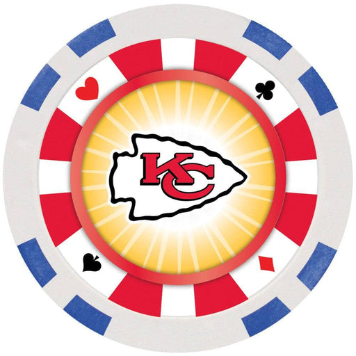 Kansas City Chiefs 100 Piece Poker Chips - for just $24.99! 