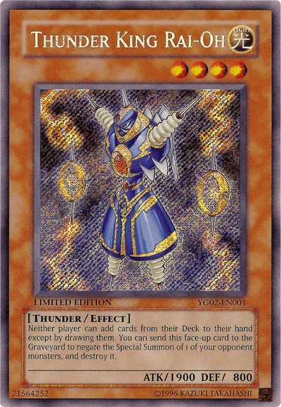 Thunder King Rai-Oh [YG02-EN001] Secret Rare - for just $15.90! 
