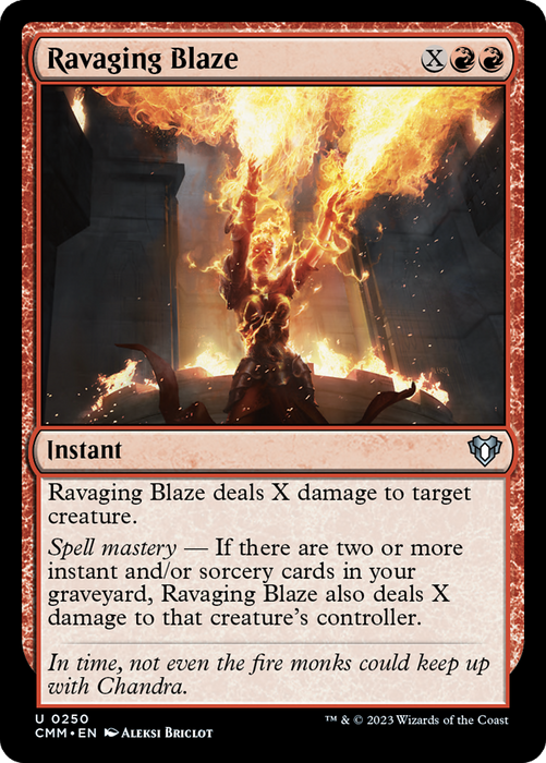 Ravaging Blaze (CMM-250) - Commander Masters - for just $0.06! 