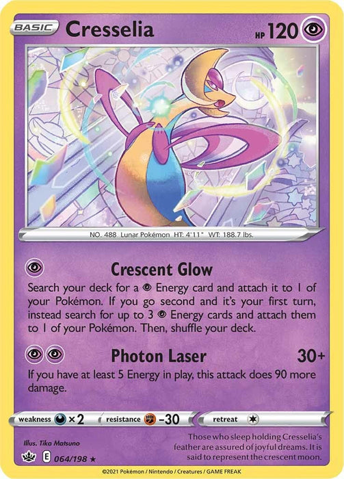 Cresselia (064/198) (Theme Deck Exclusive) [Sword & Shield: Chilling Reign] - Just $0.07! Shop now at Retro Gaming of Denver