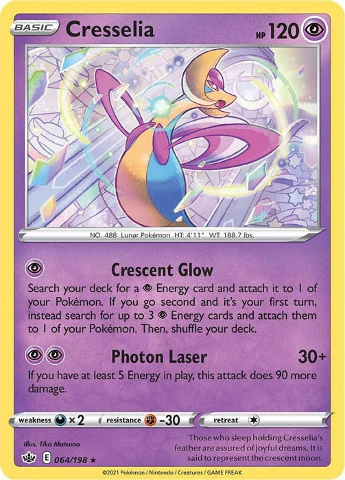 Cresselia (064/198) (Theme Deck Exclusive) [Sword & Shield: Chilling Reign] - for just $0.10! 