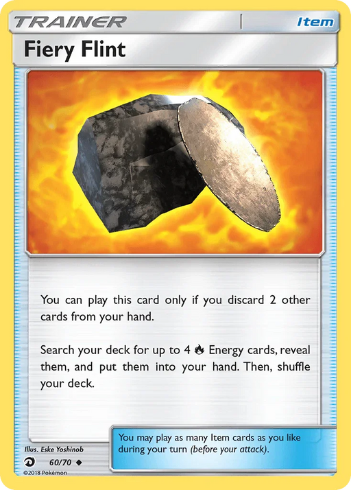 Fiery Flint (60/70) [Sun & Moon: Dragon Majesty] - for just $0.20! 