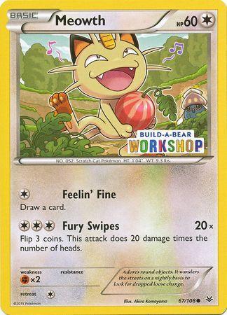 Meowth (67/108) (Build A Bear Workshop Exclusive) [XY: Roaring Skies] - for just $13.50! 