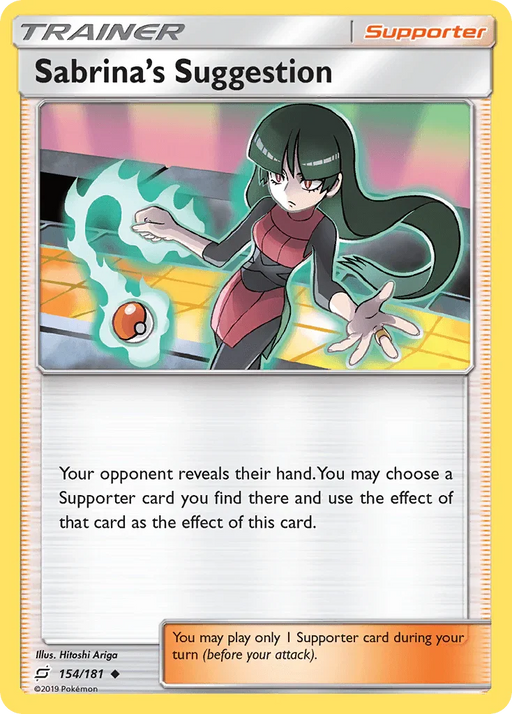 Sabrina's Suggestion (154/181) [Sun & Moon: Team Up] - for just $0.10! 