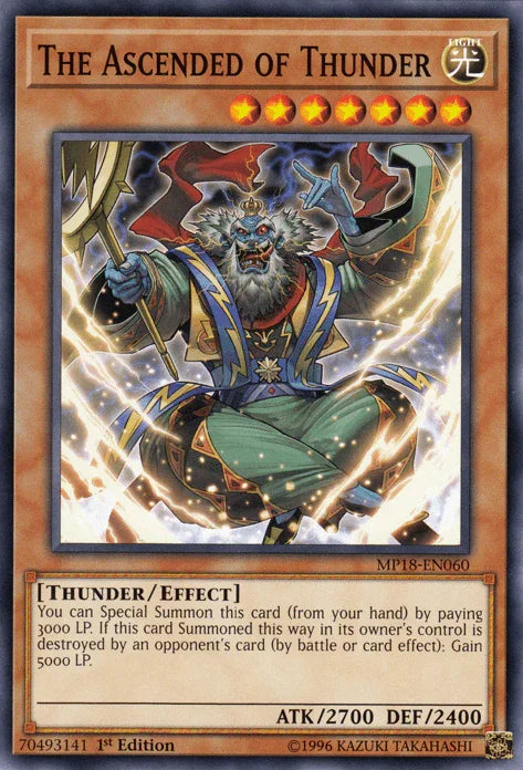 The Ascended of Thunder [MP18-EN060] Short Print - for just $0.25! 