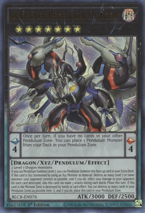 Odd-Eyes Rebellion Dragon [BLCR-EN076] Ultra Rare - for just $0.10! 