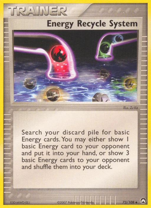 Energy Recycle System (73/108) [EX: Power Keepers] - for just $0.25! 