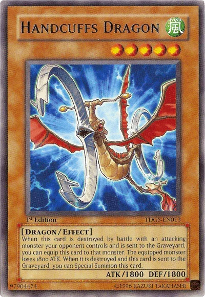 Handcuffs Dragon [TDGS-EN013] Rare - for just $0.10! 
