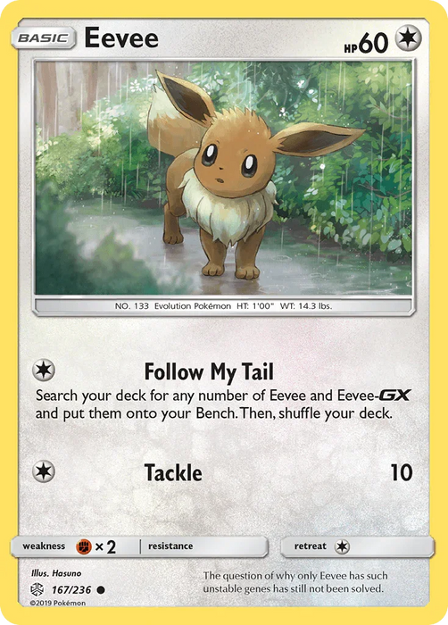 Eevee (167/236) [Sun & Moon: Cosmic Eclipse] - for just $0.40! 