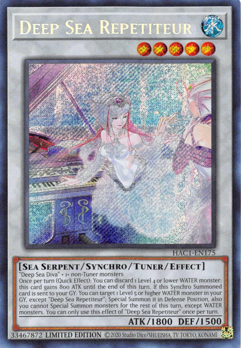 Deep Sea Repetiteur [HAC1-EN175] Secret Rare - for just $0.45! 
