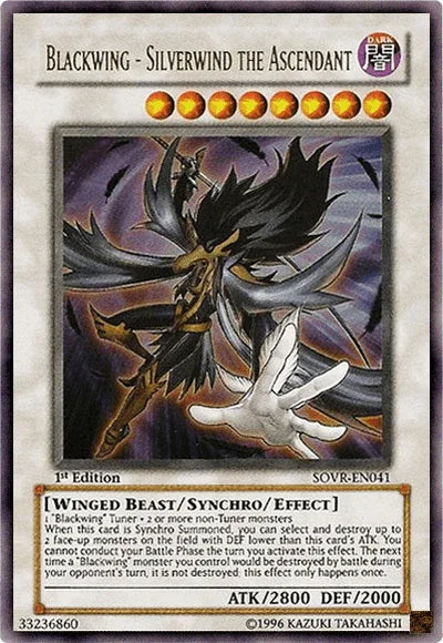 Blackwing - Silverwind the Ascendant [SOVR-EN041] Ultra Rare - for just $7.30! 