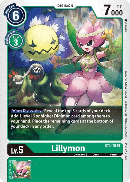 Lillymon [ST4-10] (Official Tournament Pack Vol.3) [Starter Deck: Giga Green Promos] - Just $0.30! Shop now at Retro Gaming of Denver