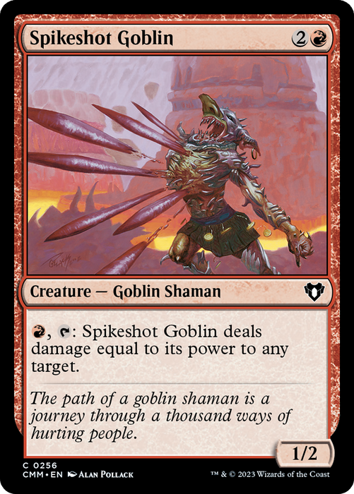 Spikeshot Goblin (CMM-256) - Commander Masters - for just $0.03! 