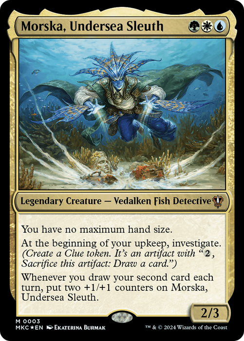 Morska, Undersea Sleuth (MKC-003) - Murders at Karlov Manor Commander Foil - for just $0.15! 