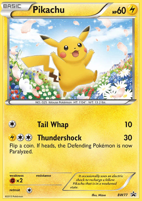Pikachu (BW77) [Black & White: Black Star Promos] - for just $0.10! 