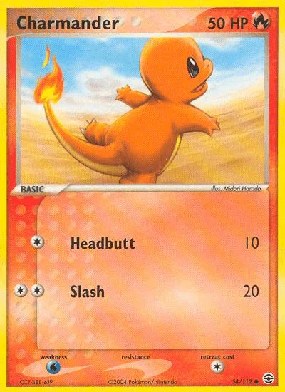 Charmander (58/112) [EX: FireRed & LeafGreen] - for just $0.85! 