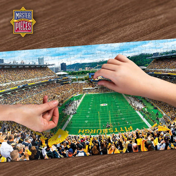 Pittsburgh Steelers - 1000 Piece Panoramic Jigsaw Puzzle - End View - for just $19.99! 