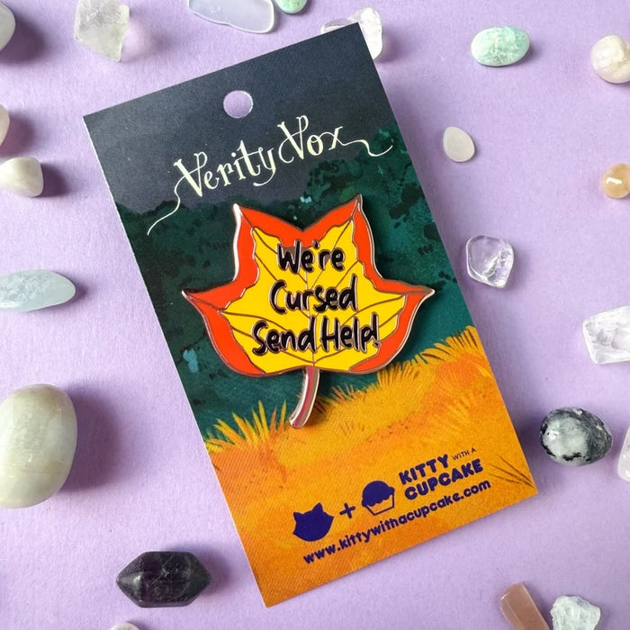 Verity Vox Enamel Pin - Leaf - We're Cursed - for just $12! 