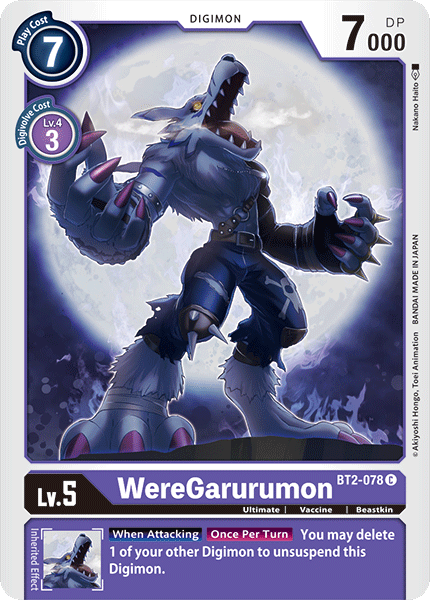 WereGarurumon [BT2-078] [Release Special Booster Ver.1.0] - Just $0.09! Shop now at Retro Gaming of Denver