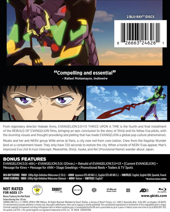 Evangelion: 3.0+1.01 Thrice Upon A Time - Limited Edition Steelbook (Blu-ray) - for just $30.99! 