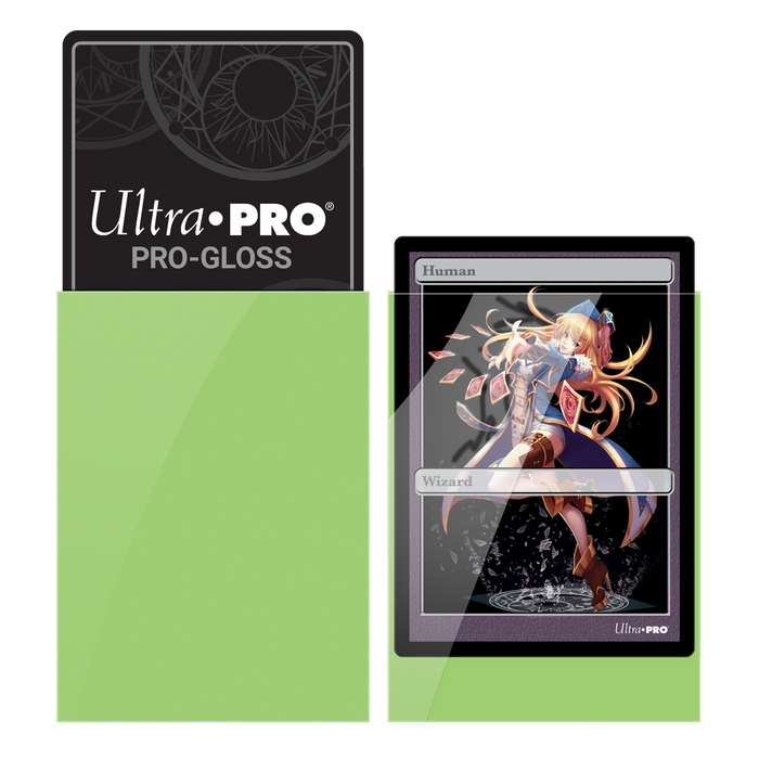 Ultra PRO: Small 60ct Sleeves - PRO-Gloss (Lime Green) - for just $0! 