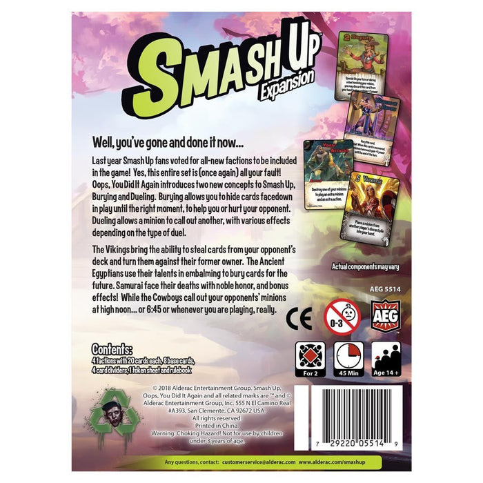 Smash Up Expansion: Oops, You Did It Again - for just $24.99! 