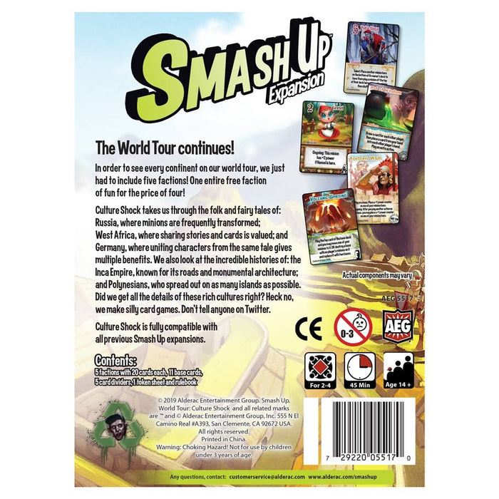 Smash Up Expansion: World Tour - Culture Shock - for just $24.99! 