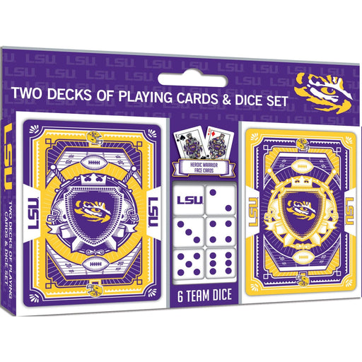LSU Tigers - 2-Pack Playing Cards & Dice Set - for just $19.99! 