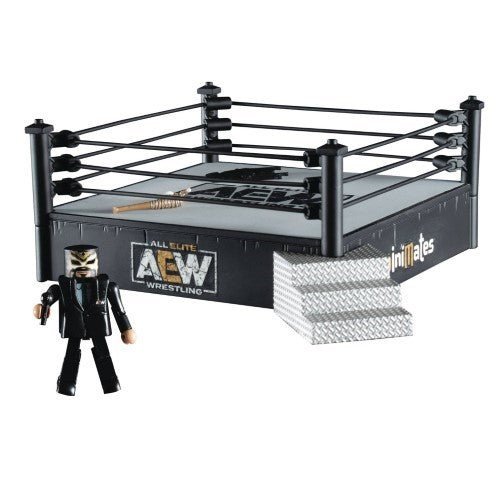 AEW Minimates Deluxe Wrestling Ring Playset with Excalibur - for just $22.99! 