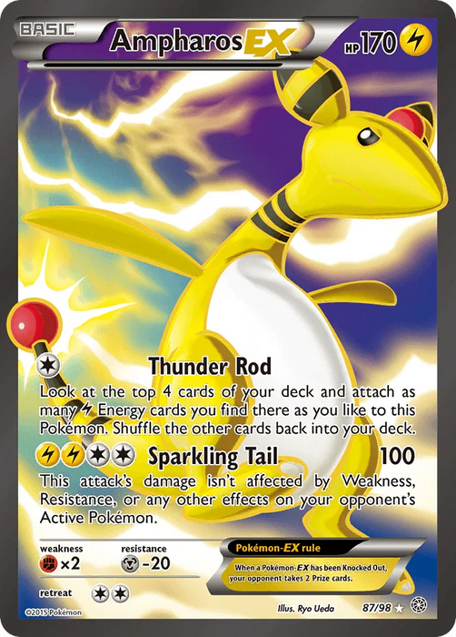 Ampharos EX (87/98) [XY: Ancient Origins] - for just $13.65! 