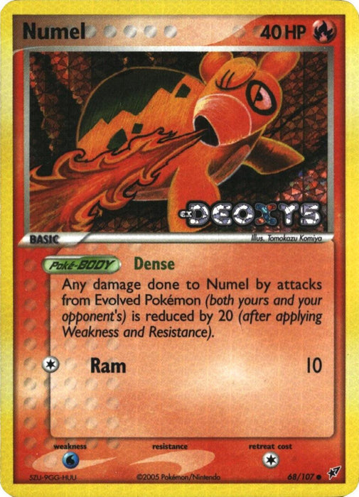 Numel (68/107) (Stamped) [EX: Deoxys] - for just $39.50! 