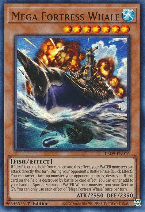 Mega Fortress Whale [LED9-EN016] Ultra Rare - for just $0.10! 