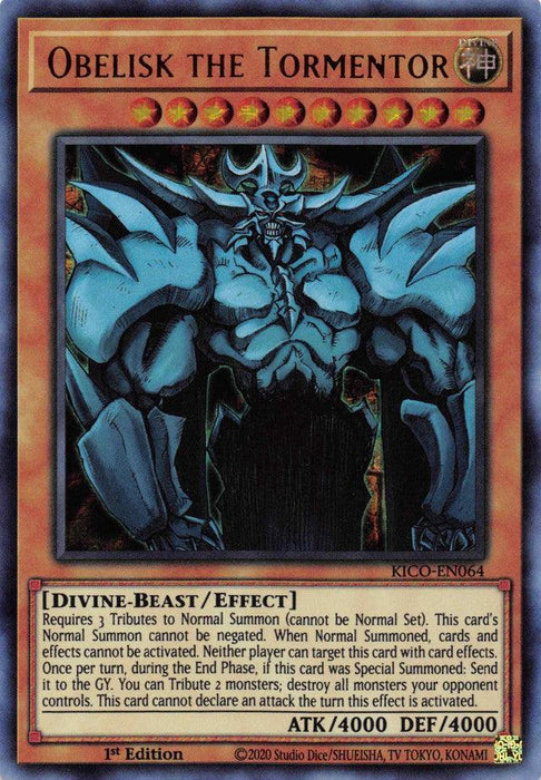Obelisk the Tormentor (Ultra Pharaoh's Rare) [KICO-EN064] Ultra Pharaoh's Rare - for just $10.15! 