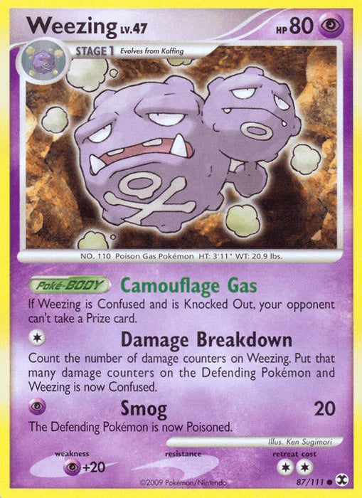 Weezing (87/111) [Platinum: Rising Rivals] - for just $0.15! 