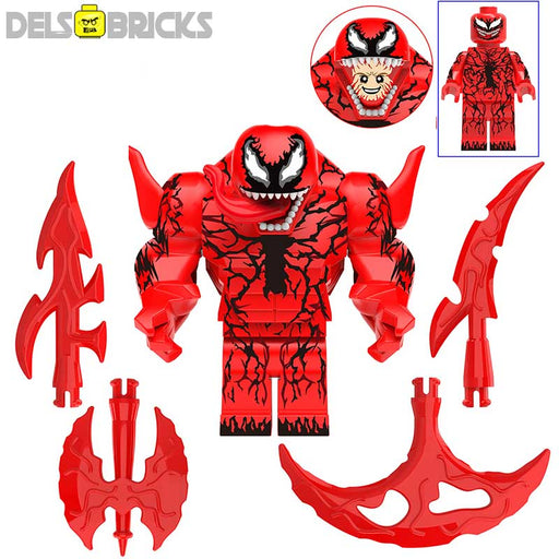 Carnage from Spider-Man NEW Lego Minifigures Custom Toys - Premium Spiderman Lego Minifigures - Just $6.50! Shop now at Retro Gaming of Denver