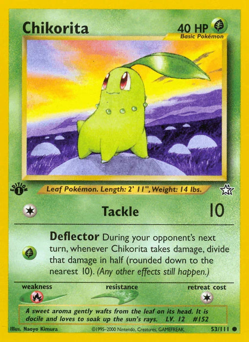 Chikorita (53/111) [Neo Genesis 1st Edition] - for just $1.20! 