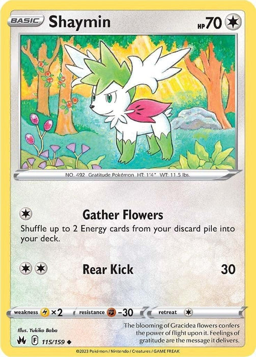 Shaymin (115/159) [Sword & Shield: Crown Zenith] - for just $0.10! 
