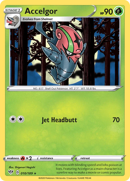 Accelgor (010/189) [Sword & Shield: Darkness Ablaze] - for just $0.10! 