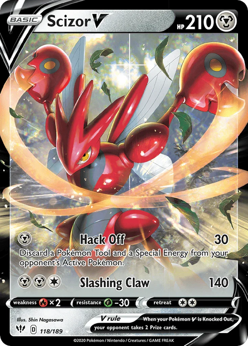 Scizor V (118/189) [Sword & Shield: Darkness Ablaze] - for just $0.70! 