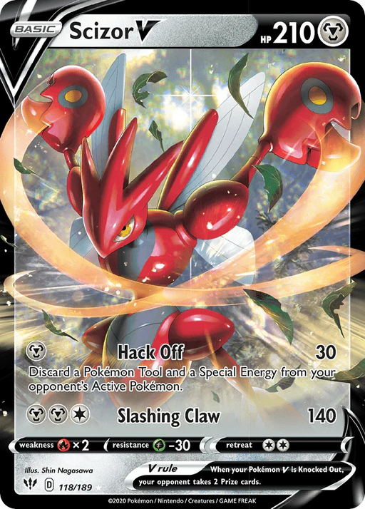Scizor V (118/189) [Sword & Shield: Darkness Ablaze] - for just $0.80! 