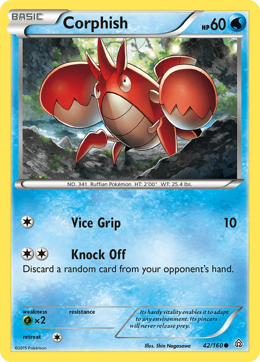 Corphish (42/160) [XY: Primal Clash] - for just $0.10! 