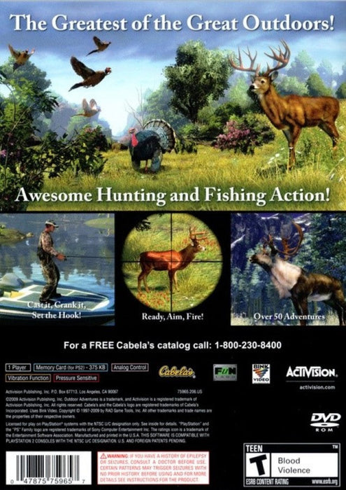 Cabela's Outdoor Adventures 2010 – PlayStation 2 (PS2) - for just $6.99! 