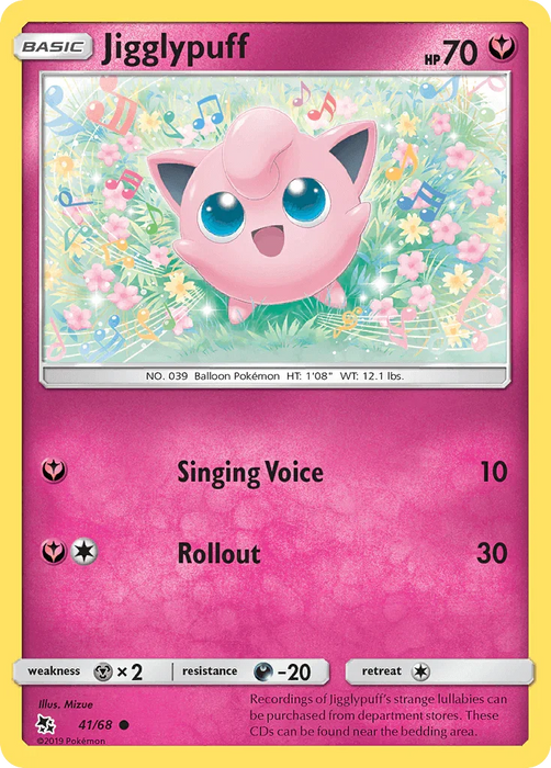 Jigglypuff (41/68) [Sun & Moon: Hidden Fates] - for just $0.15! 