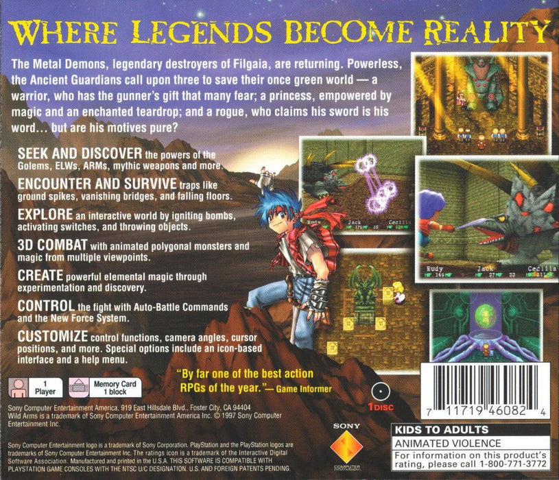 Wild Arms – PlayStation 1 (PS1) - for just $0! 