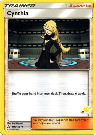 Cynthia (119/156) (Pikachu Stamp #24) [Battle Academy 2020] - for just $0.20! 