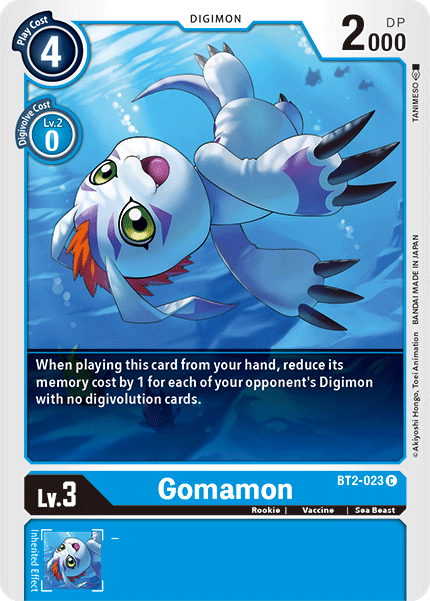 Gomamon [BT2-023] [Release Special Booster Ver.1.5] - Just $0.09! Shop now at Retro Gaming of Denver