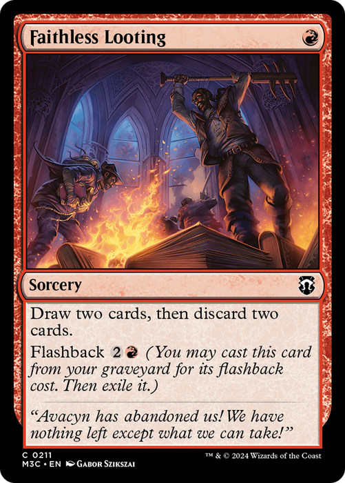 Faithless Looting (M3C-211) - Modern Horizons 3 Commander - for just $0.10! 